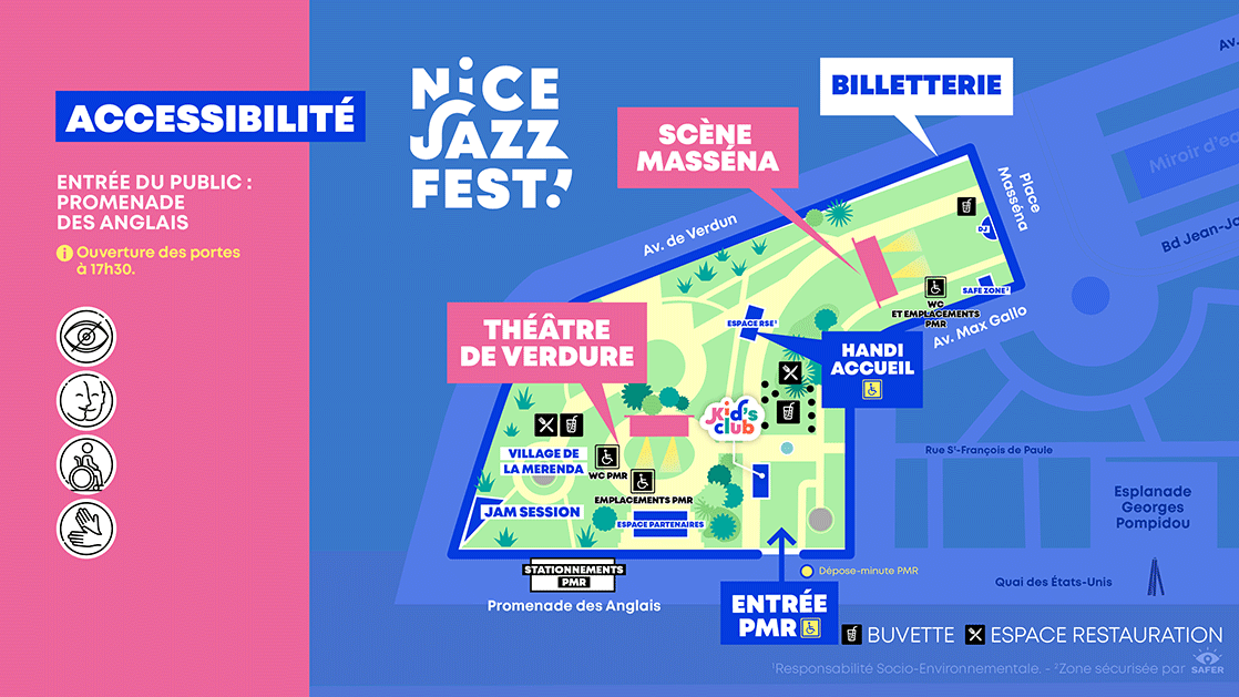 Plan avec informations PMR